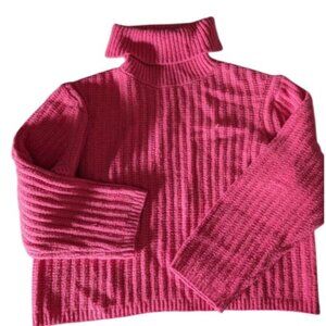 Universal Thread Womens Mock Turtleneck Cashmere-Like Pullover Sweater Pink Larg